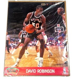 NBA Hoops Action Photos David Robinson San Antonio Spurs 8x10 Vintage 1990s